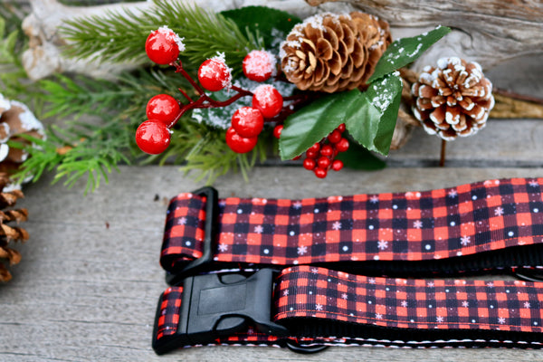 Cranberry Plaid 1" and 1.5"