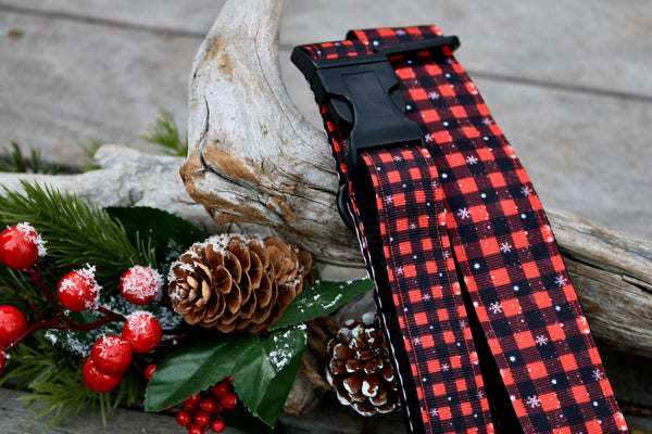 Cranberry Plaid 1" and 1.5"