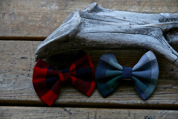 Red Plaid Pet Bow
