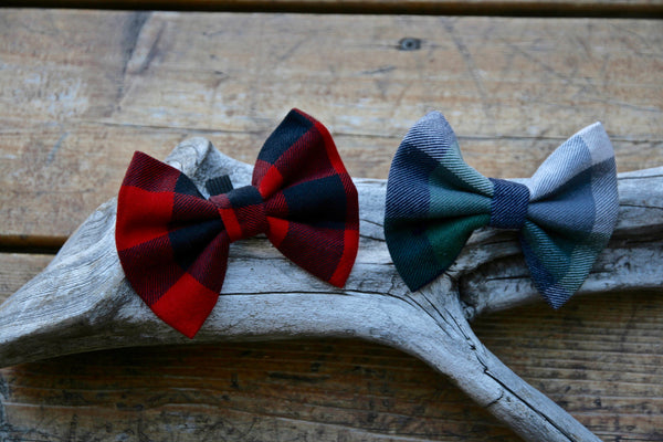 Red Plaid Pet Bow